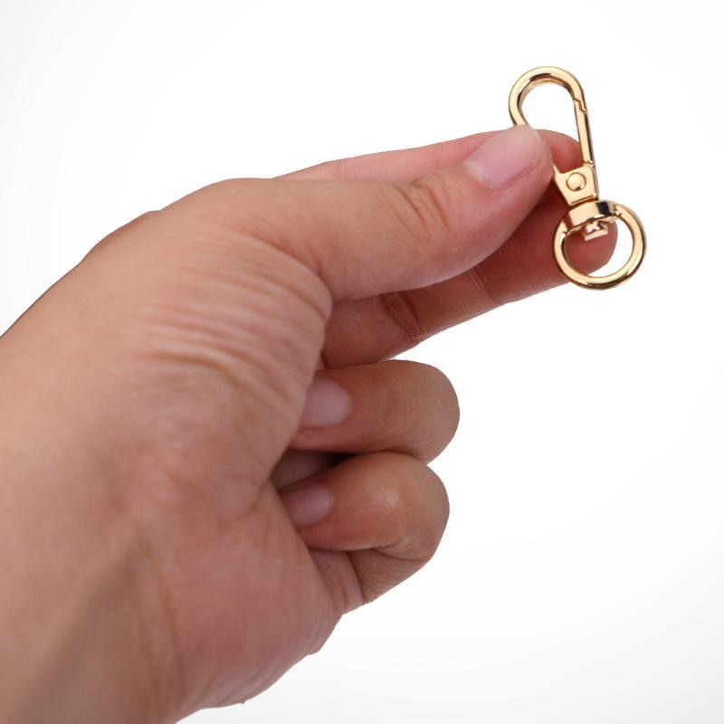 Lobster Clasp Silver - 2個入りスイベルロブスタークロークラスプ ゴールドシルバー プッシュゲートスナップフック トリガークリップ