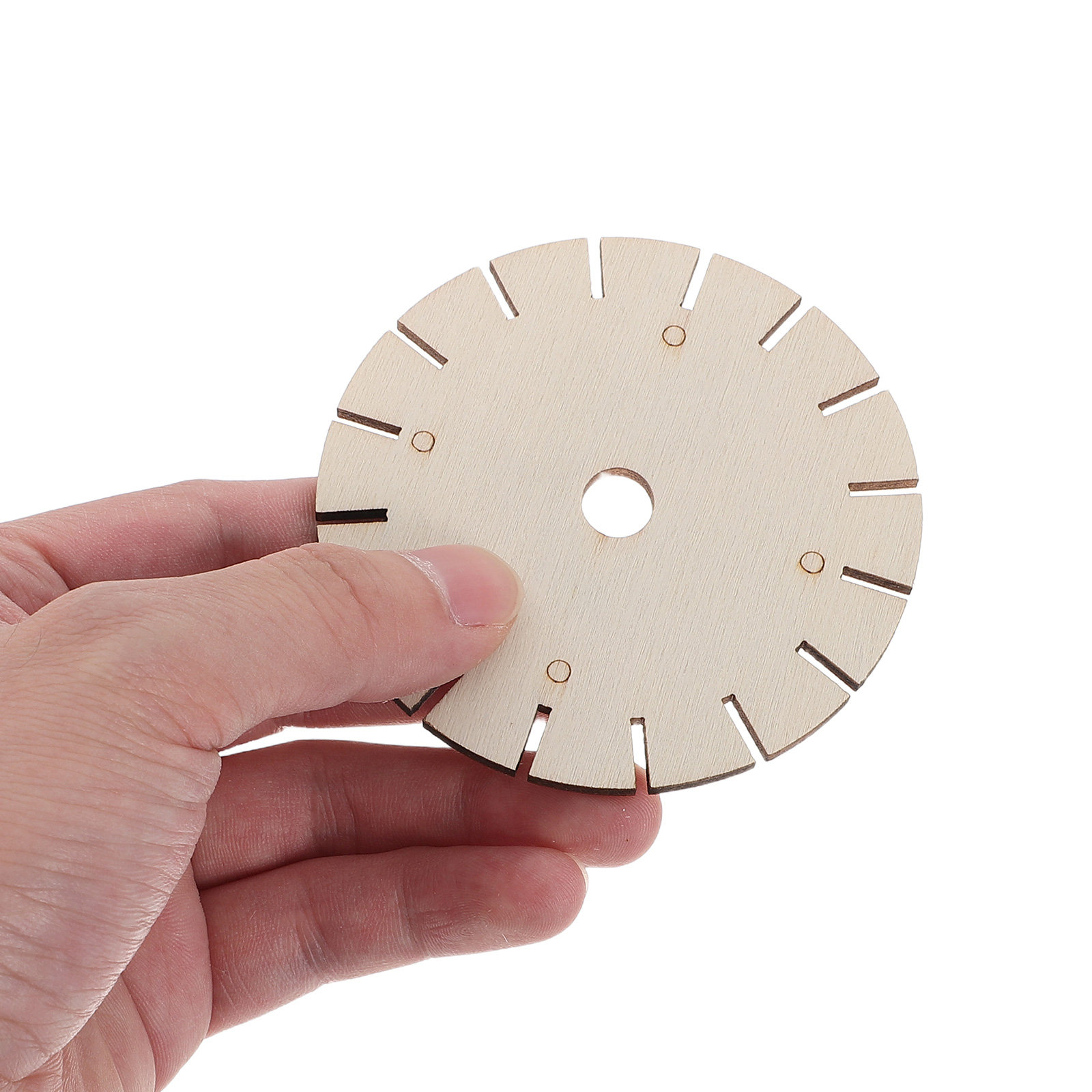 Jewelry Making Board - 10個入り 木製ブレスレット編み込みディスク 3インチ 16スロット 友情ブレスレット編み板 子供・ティーン向け
