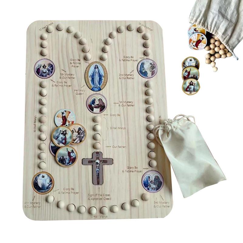 大人と子供のための木製のrosaryビーズボード,54のカラ - Jewelry Making Board のレビューと価格