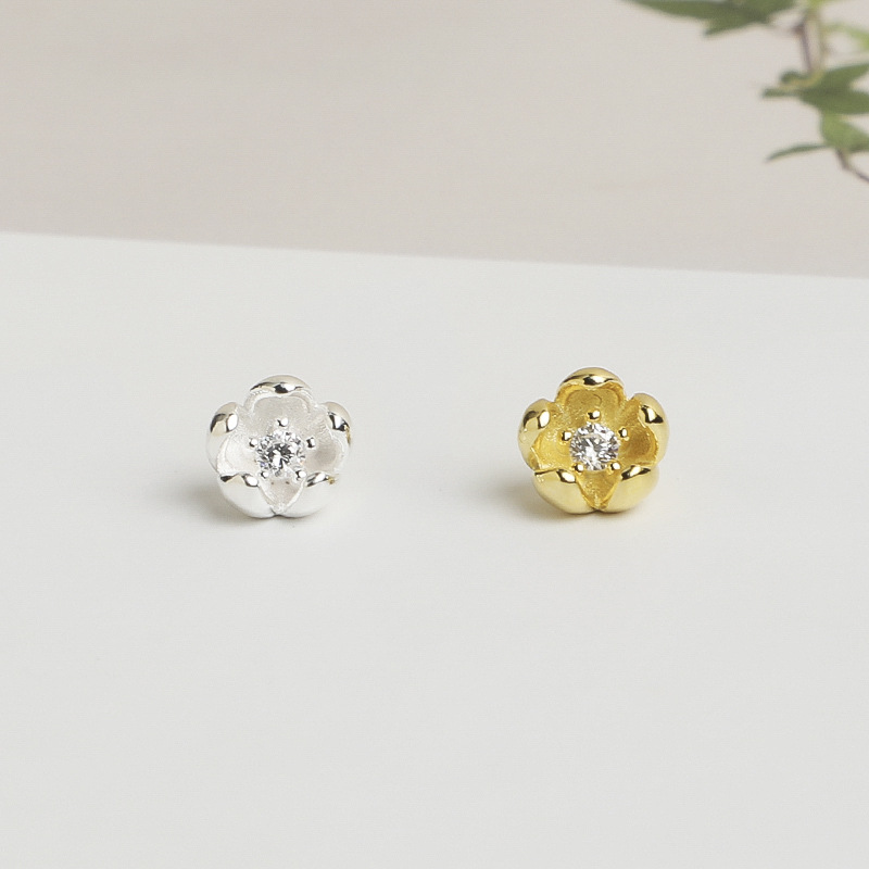 925スターリングシルバー製 ミニフラワーチャーム ジルコニ - Jewelry Making In La のレビューと価格