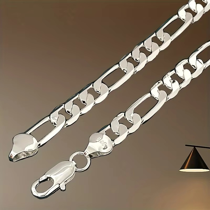 卸売用、メンズ用925スターリングシルバー製ネックレス。2/ - Lobster Clasp Silver のレビューと価格