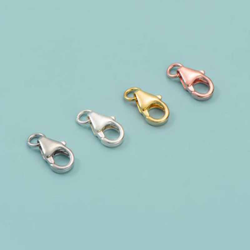2個入り 本物の純銀925製 ロブスタークラスプ ゴールドバ - Lobster Clasp Silver のレビューと価格