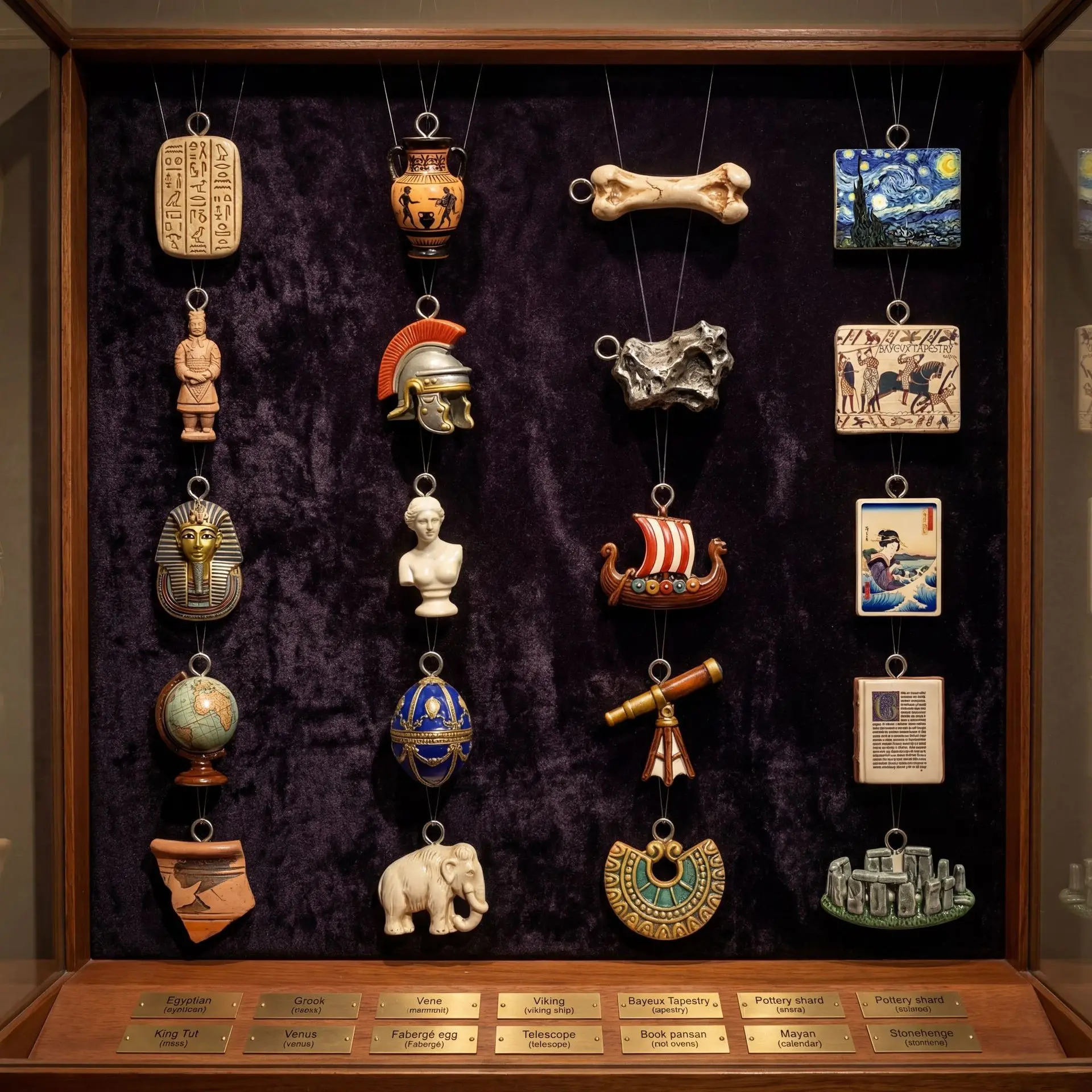 ミニペンダント、アンティーク世界史の工芸品、ネックレス、ブレ - Jewelry Making History のレビューと価格