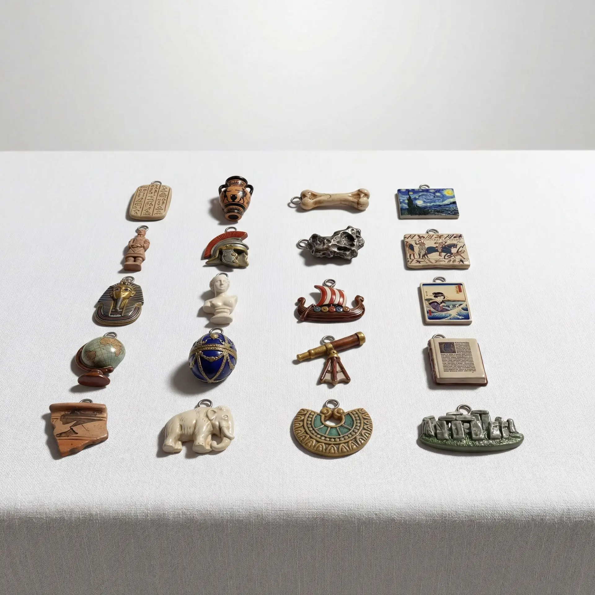 ミニペンダント、アンティーク世界史の工芸品、ネックレス、ブレ - Jewelry Making History のレビューと価格