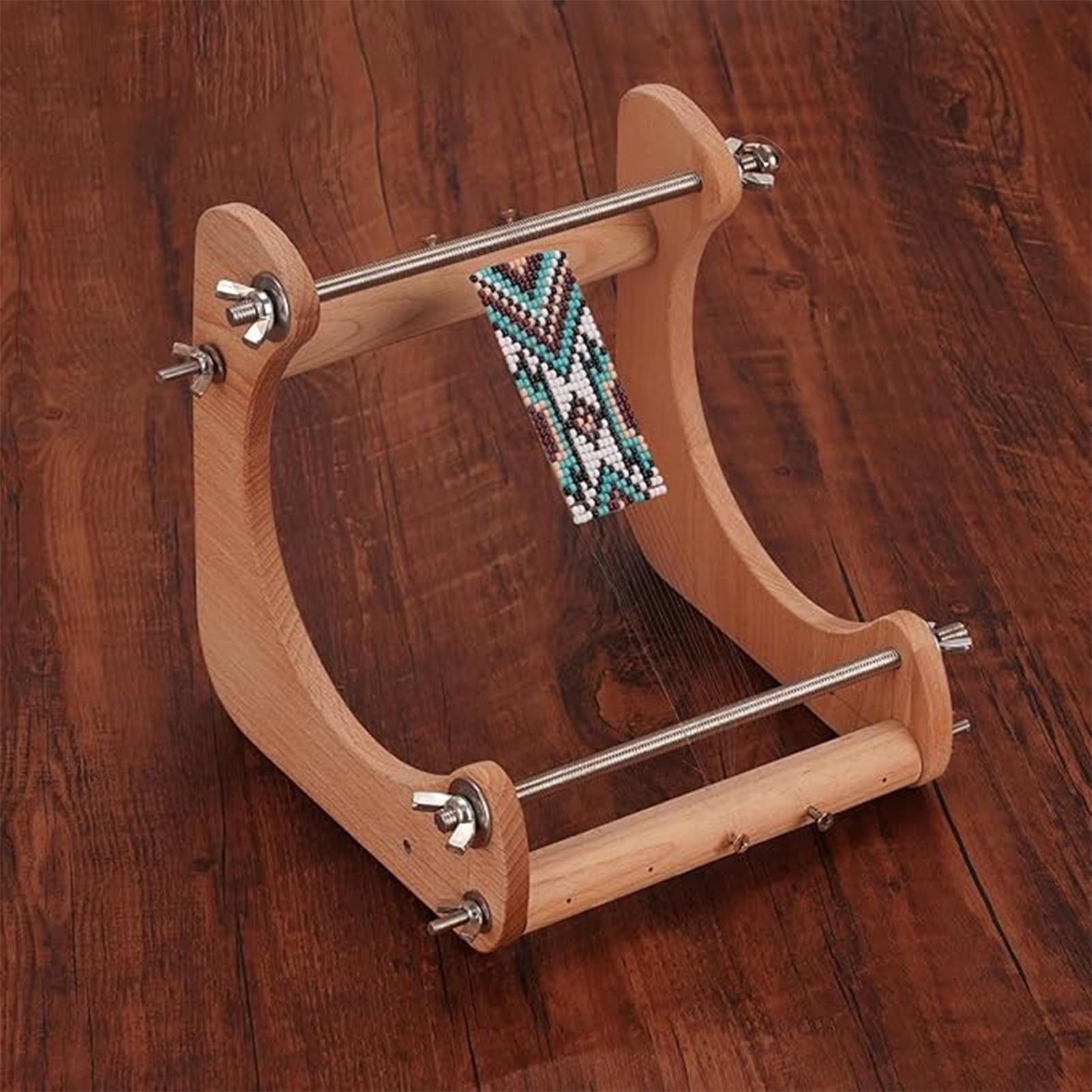 木製ビーズ織り機、高さ調節可能な縦型ビーズフレーム、ブレスレ - Jewelry Making Machines のレビューと価格