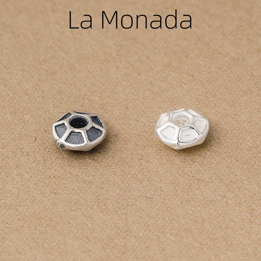 925シルバービーズ 六角形溝付きスペーサービーズ ヴィンテ - Jewelry Making In La のレビューと価格