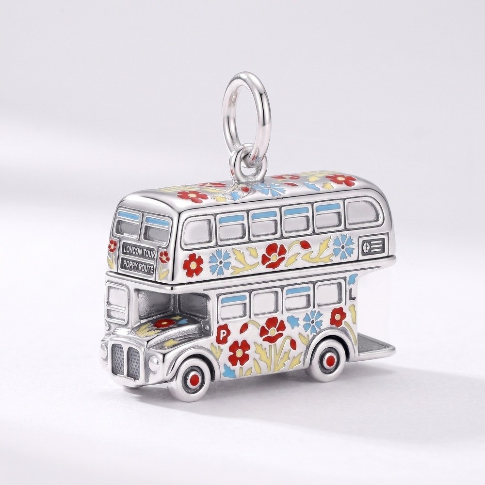 おしゃれなステンレス製の漫画風ペンダント。ミニチュアのエナメ - Jewelry Making London のレビューと価格