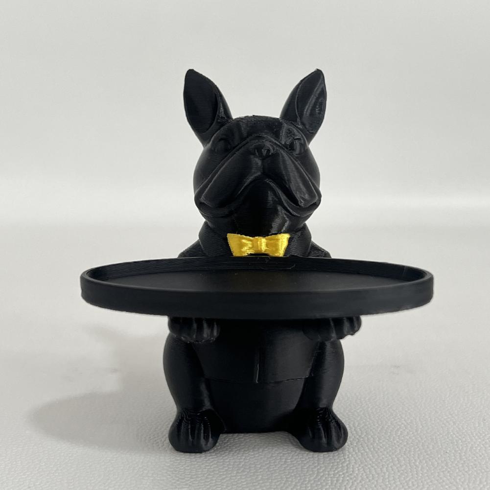 フレンチブルドッグの置物トレイオーガナイザー、鍵、キャンディ - Jewelry Making Board のレビューと価格