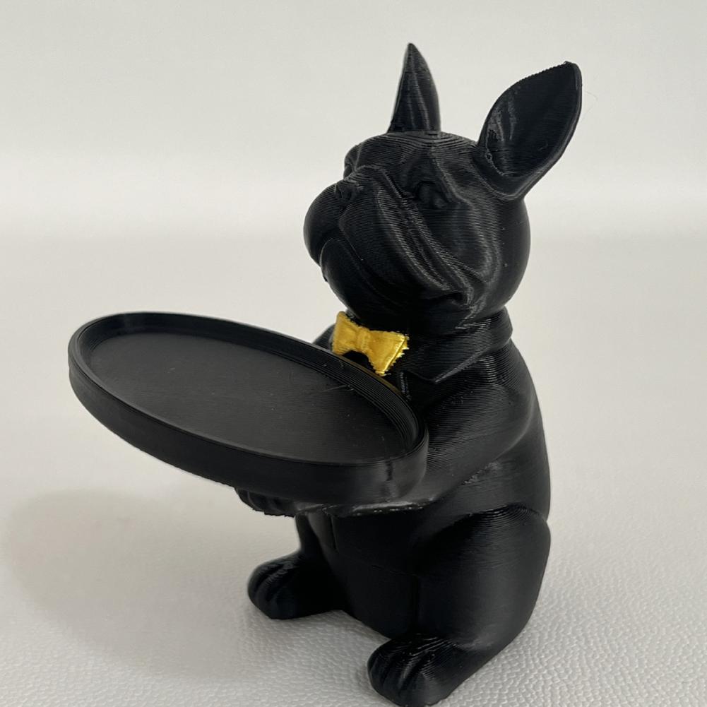 フレンチブルドッグの置物トレイオーガナイザー、鍵、キャンディ - Jewelry Making Board のレビューと価格
