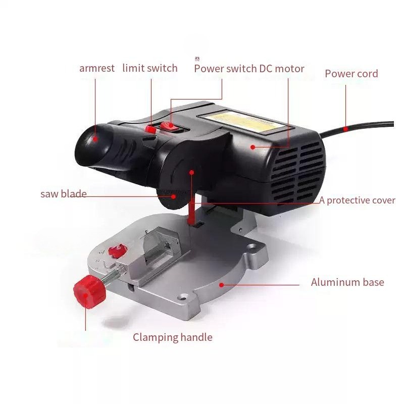 デスクトップミニベンチカッター 24V DC高トルク金属ガラ - Jewelry Making Dc のレビューと価格