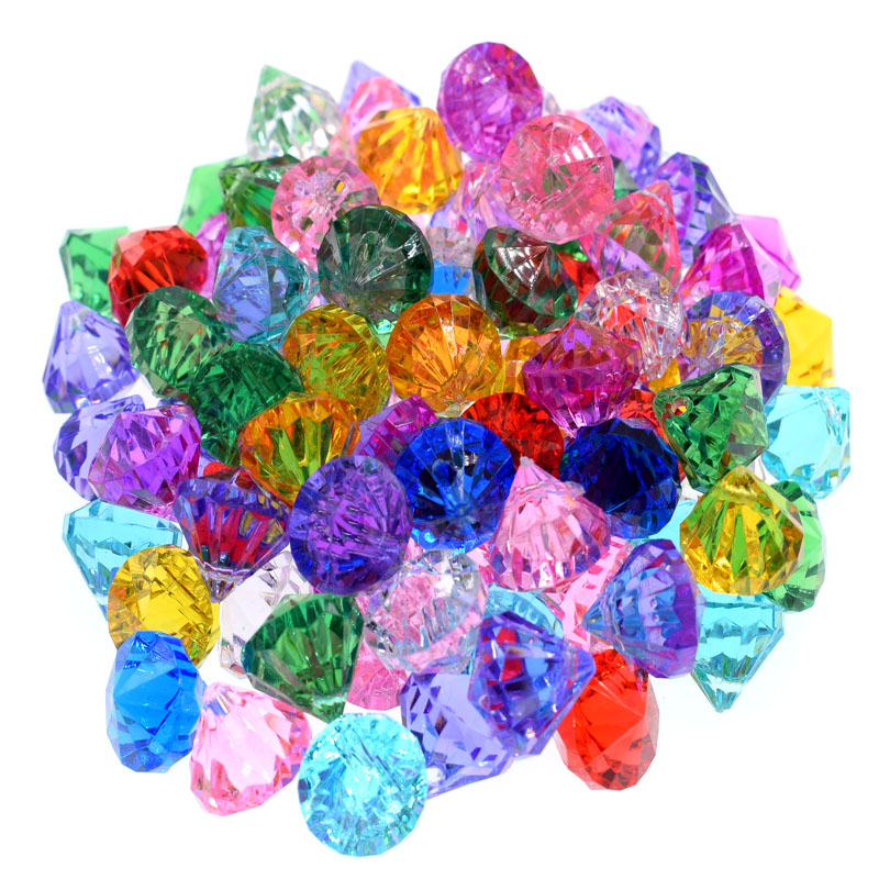 多色アクリルダイヤモンドジェムファセットビーズ1.5cm、テ - Jewelry Making Board のレビューと価格