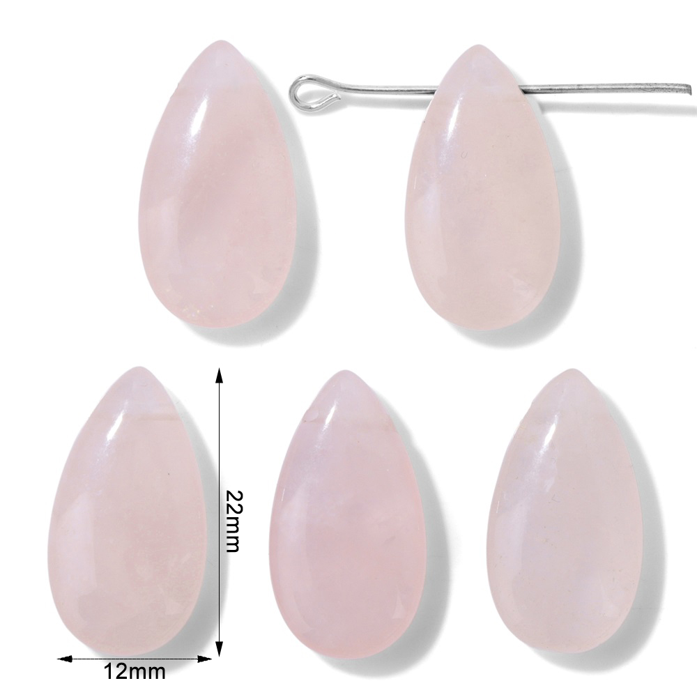 2 個ナチュラルティアドロップストーンペンダント 12 ×  - Jewelry Making Gemstones のレビューと価格
